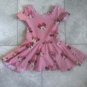 Wild Rick Kids Red Striped Disney Minnie Mouse Kids Skirted Leo